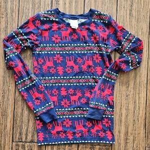 Hanna Andersson Red and Blue Holiday Top‎ Size 12